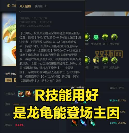 AP龙龟天赋符文推荐，新手上分必看攻略！