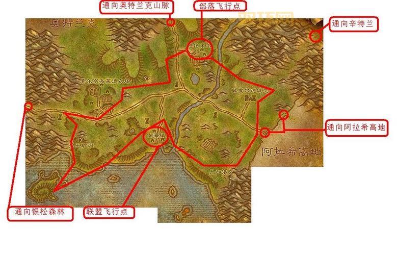 希尔斯布莱德丘陵飞行点路线攻略，萌新必看！