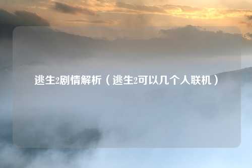 逃生2剧情解析（逃生2可以几个人联机）