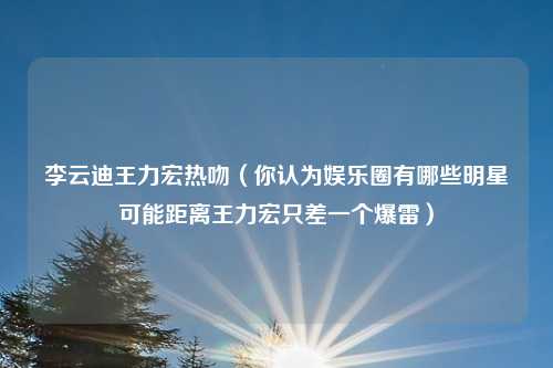 李云迪王力宏热吻（你认为娱乐圈有哪些明星可能距离王力宏只差一个爆雷）