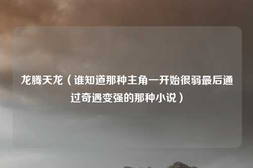 龙腾天龙（谁知道那种主角一开始很弱最后通过奇遇变强的那种小说）