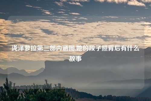 泷泽萝拉第三部内涵图,她的段子照背后有什么故事