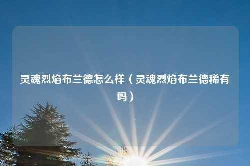 灵魂烈焰布兰德怎么样（灵魂烈焰布兰德稀有吗）