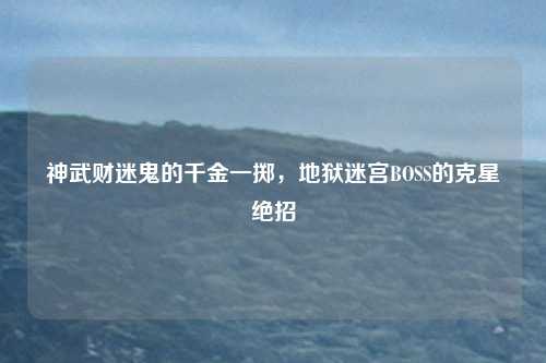 神武财迷鬼的千金一掷，地狱迷宫BOSS的克星绝招
