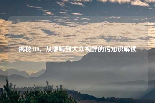 揭秘419，从隐晦到大众视野的污知识解读