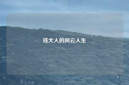 钱大人的风云人生
