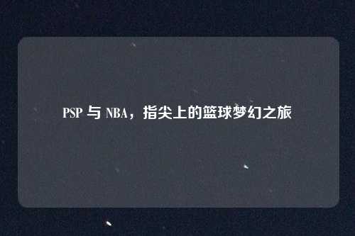PSP 与 NBA，指尖上的篮球梦幻之旅