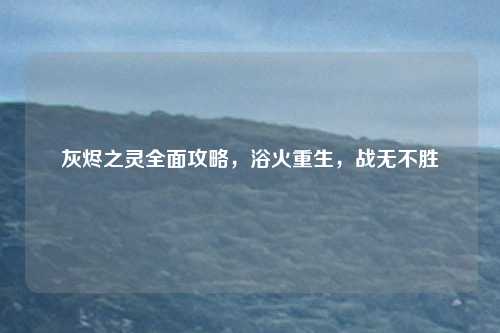 灰烬之灵全面攻略，浴火重生，战无不胜