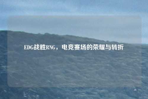 EDG战胜RNG，电竞赛场的荣耀与转折