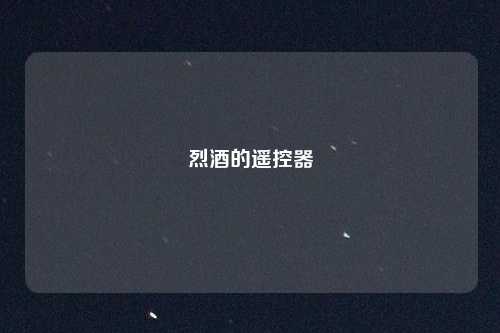 烈酒的遥控器