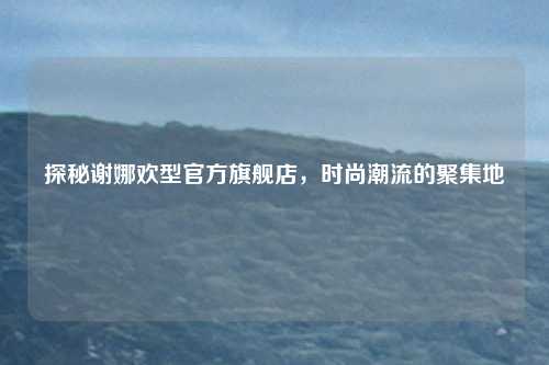 探秘谢娜欢型官方旗舰店，时尚潮流的聚集地