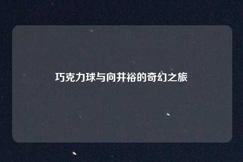 巧克力球与向井裕的奇幻之旅