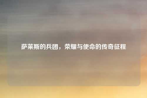 萨莱斯的兵团，荣耀与使命的传奇征程