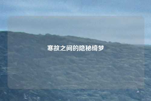 寒故之间的隐秘绮梦