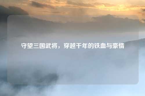 守望三国武将，穿越千年的铁血与豪情