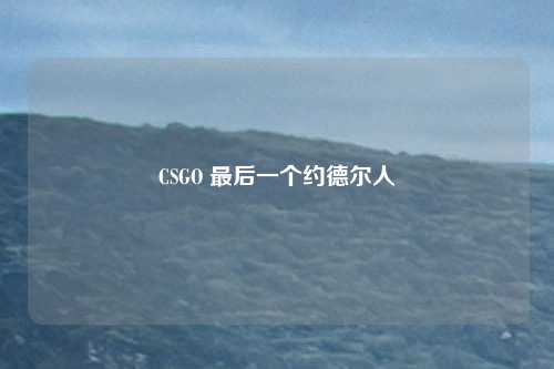 CSGO 最后一个约德尔人