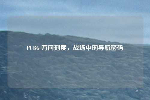 PUBG 方向刻度，战场中的导航密码