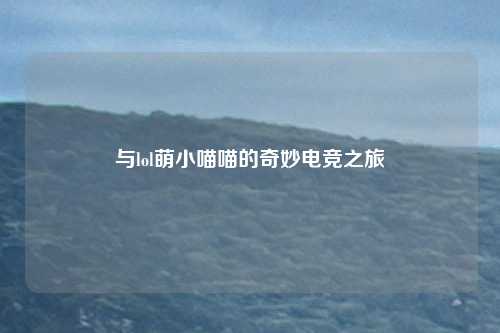 与lol萌小喵喵的奇妙电竞之旅