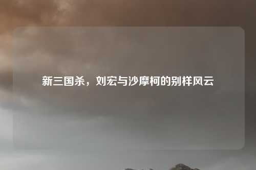 新三国杀，刘宏与沙摩柯的别样风云