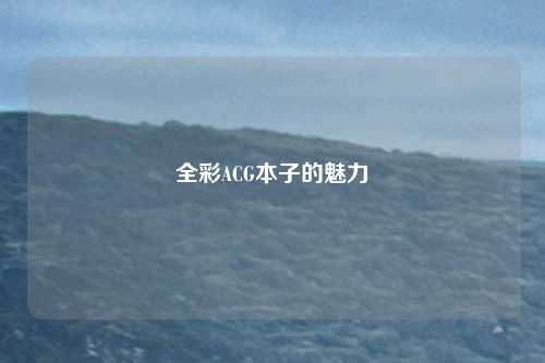 全彩ACG本子的魅力